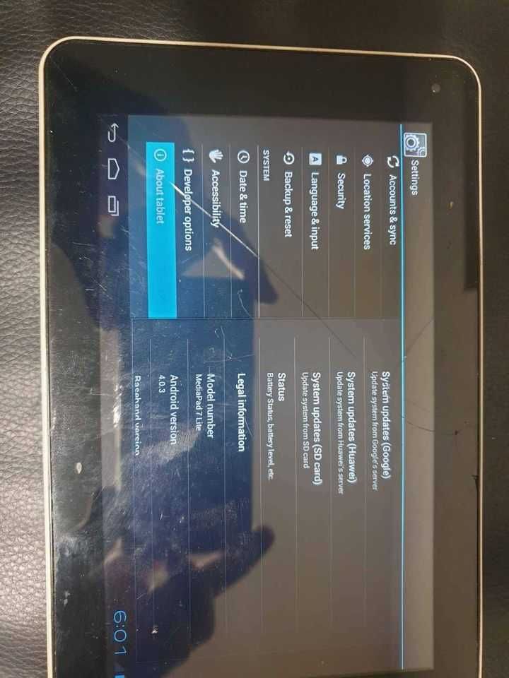 7 инчов таблет Huawei MediaPad 7 Всичко по него работи.