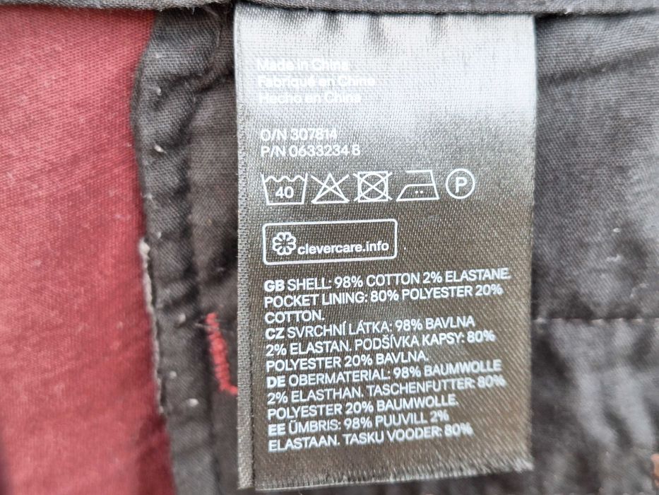 **HM Skinny Fit | talie 86 cm | pantaloni sport, barbat | 50 | M