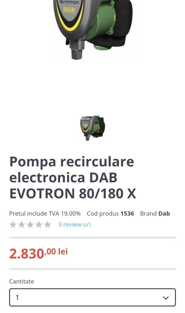 Pompa recirculare DAB Evotron 80/180 X