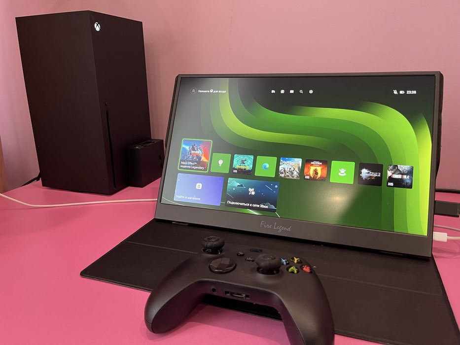 Xbox series X и дисплей fire legend