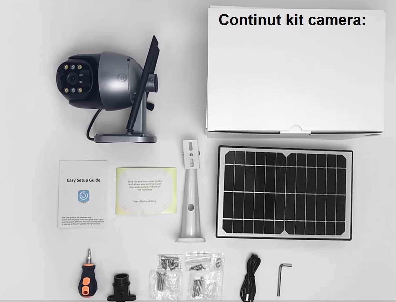 Premium Quality Camera Video Solara 5mp Supraveghere 4G Web IP Rotativ