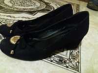 женские туфли из нубука