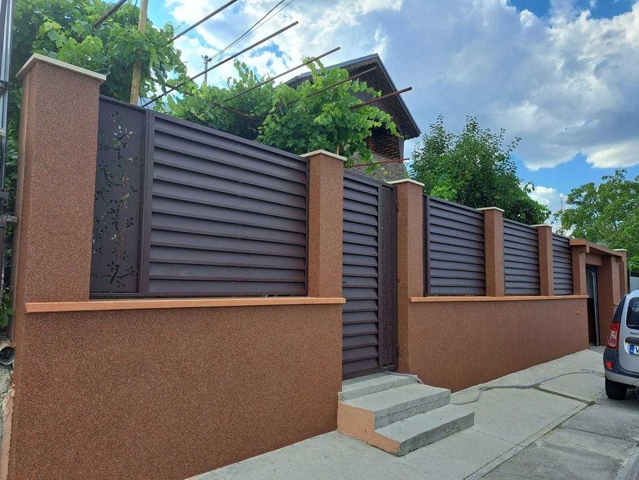 Gard metalic jaluzea | Suruburi ascunse | Suceava | Model 2025 |