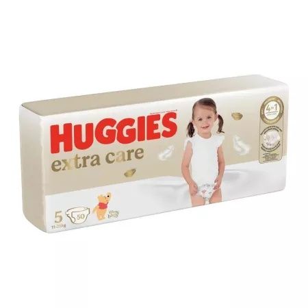Huggies Extra Care, Nr. 5, 11-25 kg, 50 buc, scutece de schimn elite