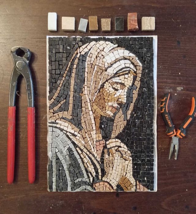 Ръчно направени мозайки от мрамор по поръчка