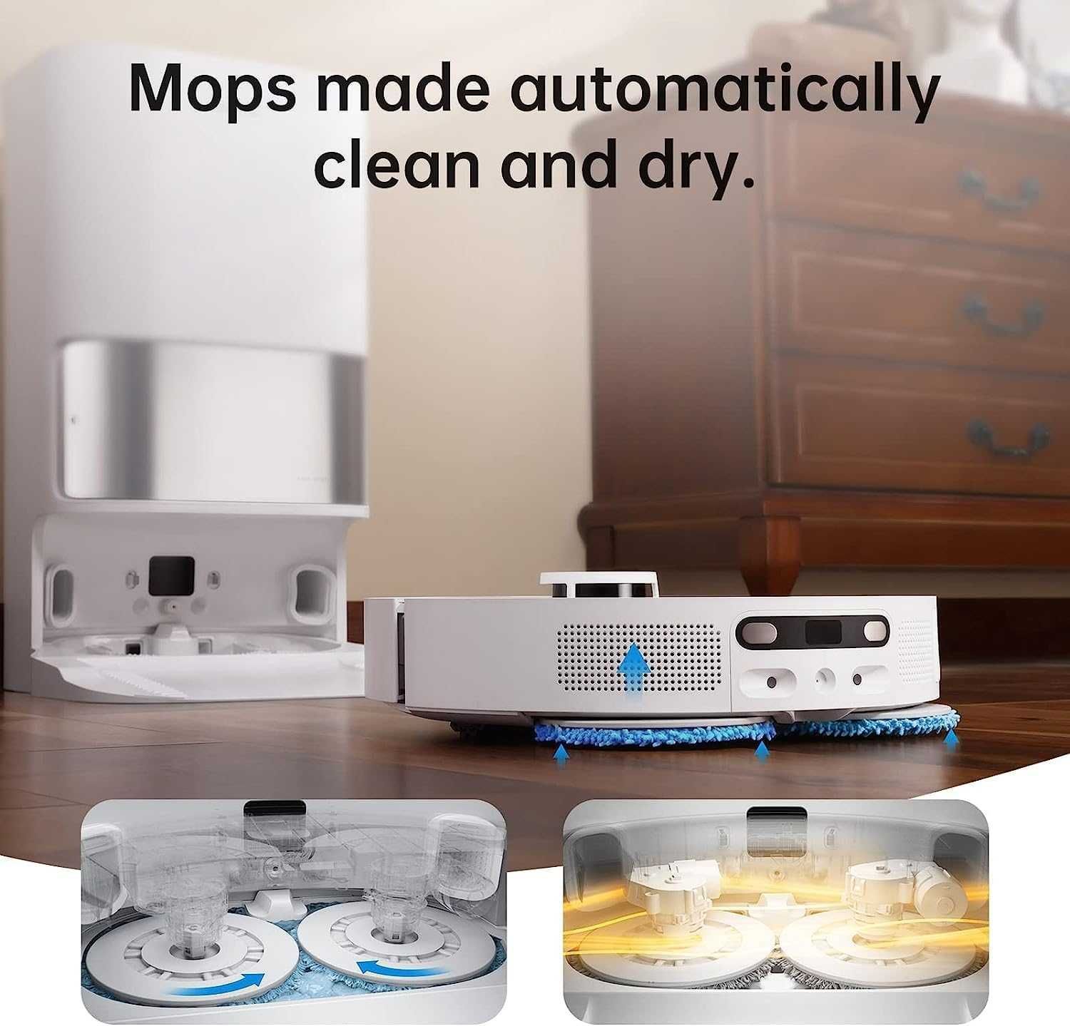 Прахосмукачка робот Dreame L10s Ultra AI камера Mop Self-Clean 5300Pa