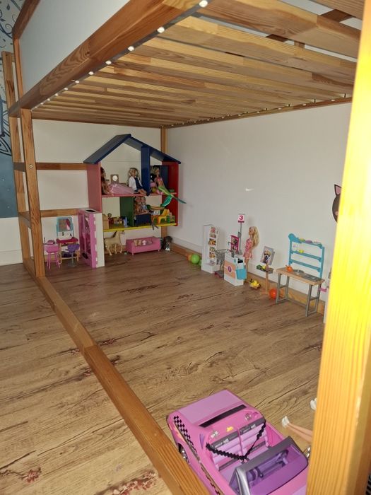 Pat reversibil Kura __CADOU căsuță papusi Flisat ikea