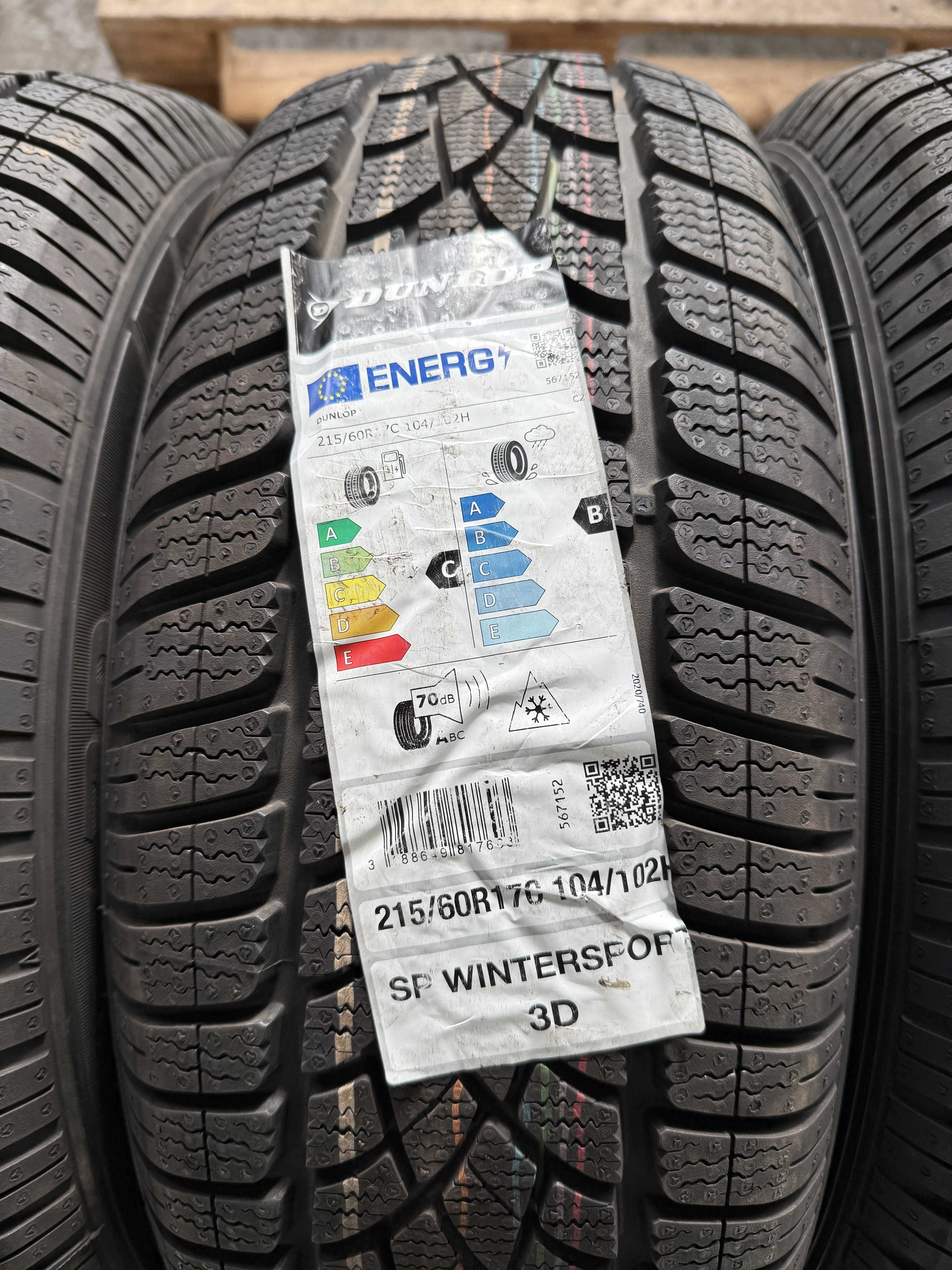 SET 4 Anvelope NOI Iarna 215/60 r17c DUNLOP SP Winter Sport 3D
