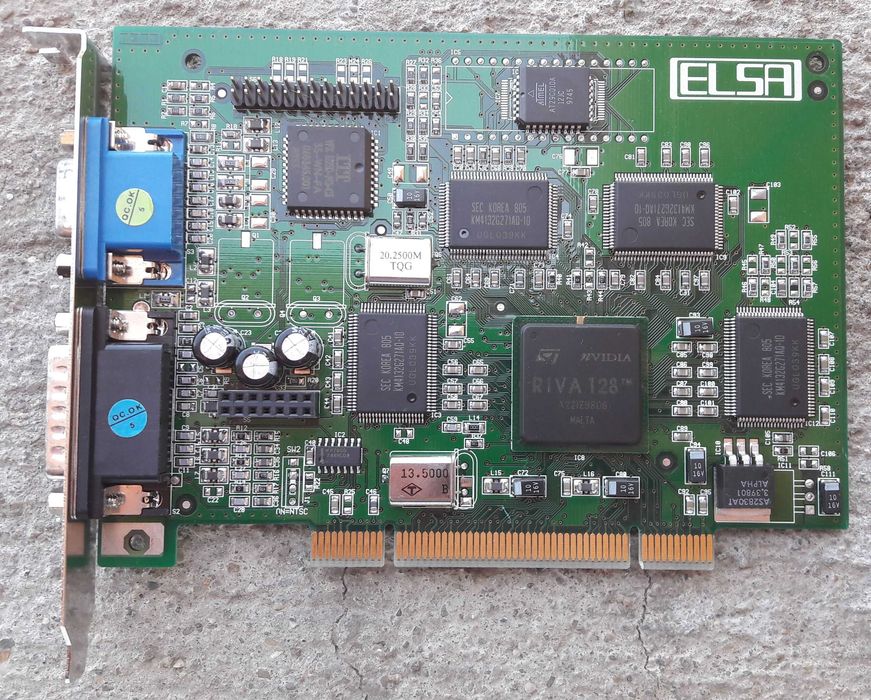 Placa video de colectie ELSA Victory ERAZOR 4MB PCI 128bit RIVA 128