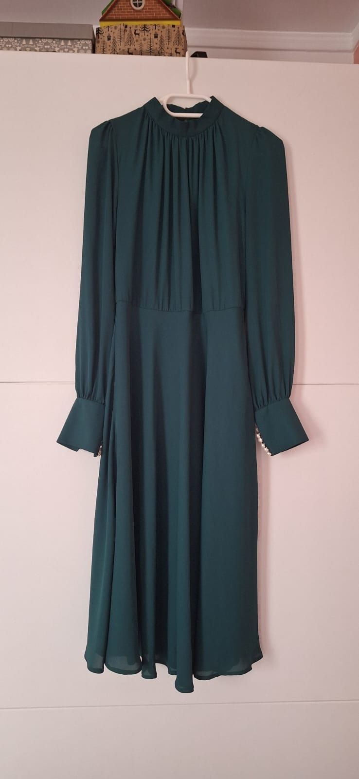 Rochie verde smarald, masura 38