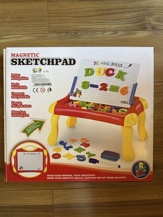 Jucarie educativa tablita de scris si litere magnetice, 2 in 1, NOUA