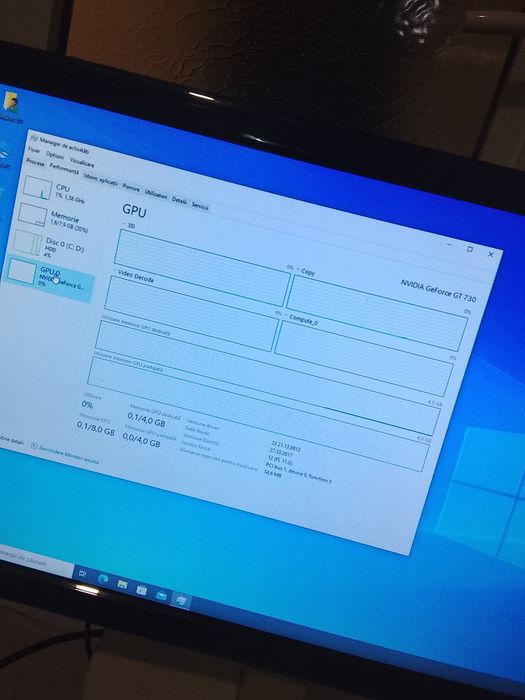 Unitate PC completa cu monitor, i5,8gb,,video 4gb