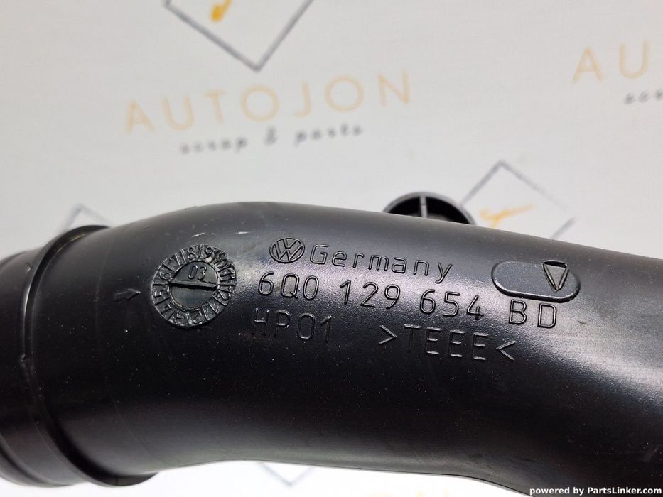 Conducta admisie aer VOLKSWAGEN POLO (9N_) [ 2001 - 2012 ] TDI (AMF, BAY) 55KW|75HP OEM 6Q0129654BD
