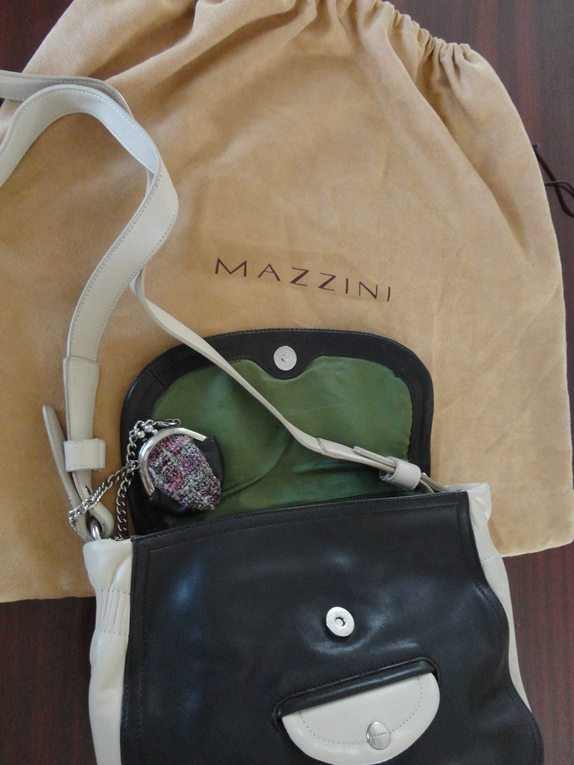 geanta din piele naturala  made in Italy si colier de geanta