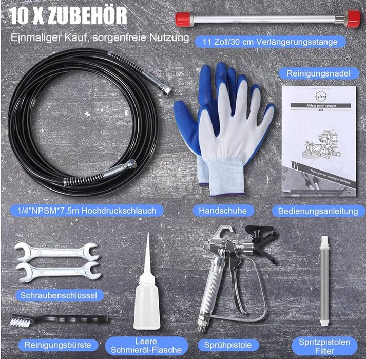 Машина за безвъздушно боядисване модел G X 6 ! Мощност 700 W 1,2 л / м