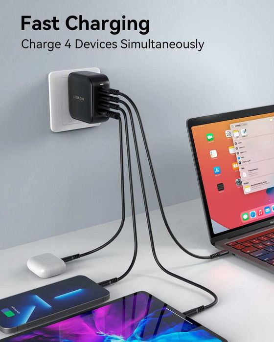 LULULOOK 100W USB C Charger, USB C/USB A - MacBook/Surface/Samsung etc