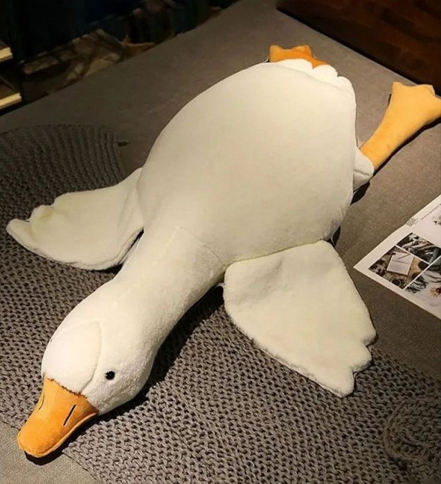 Плюшевая игрушка гусь обнимусь