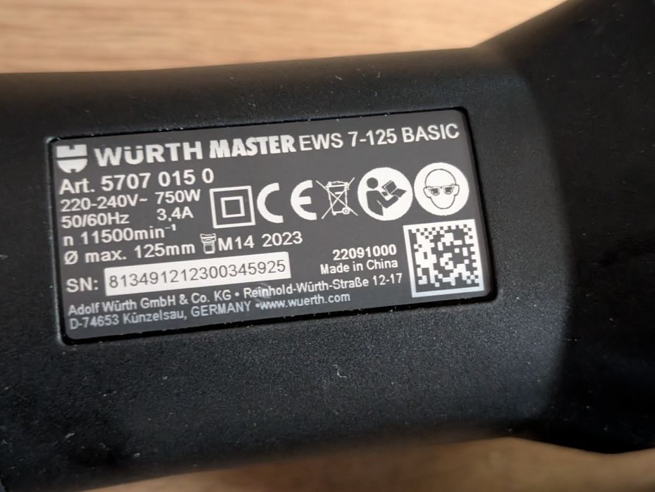 Polizor unghiular Wurth