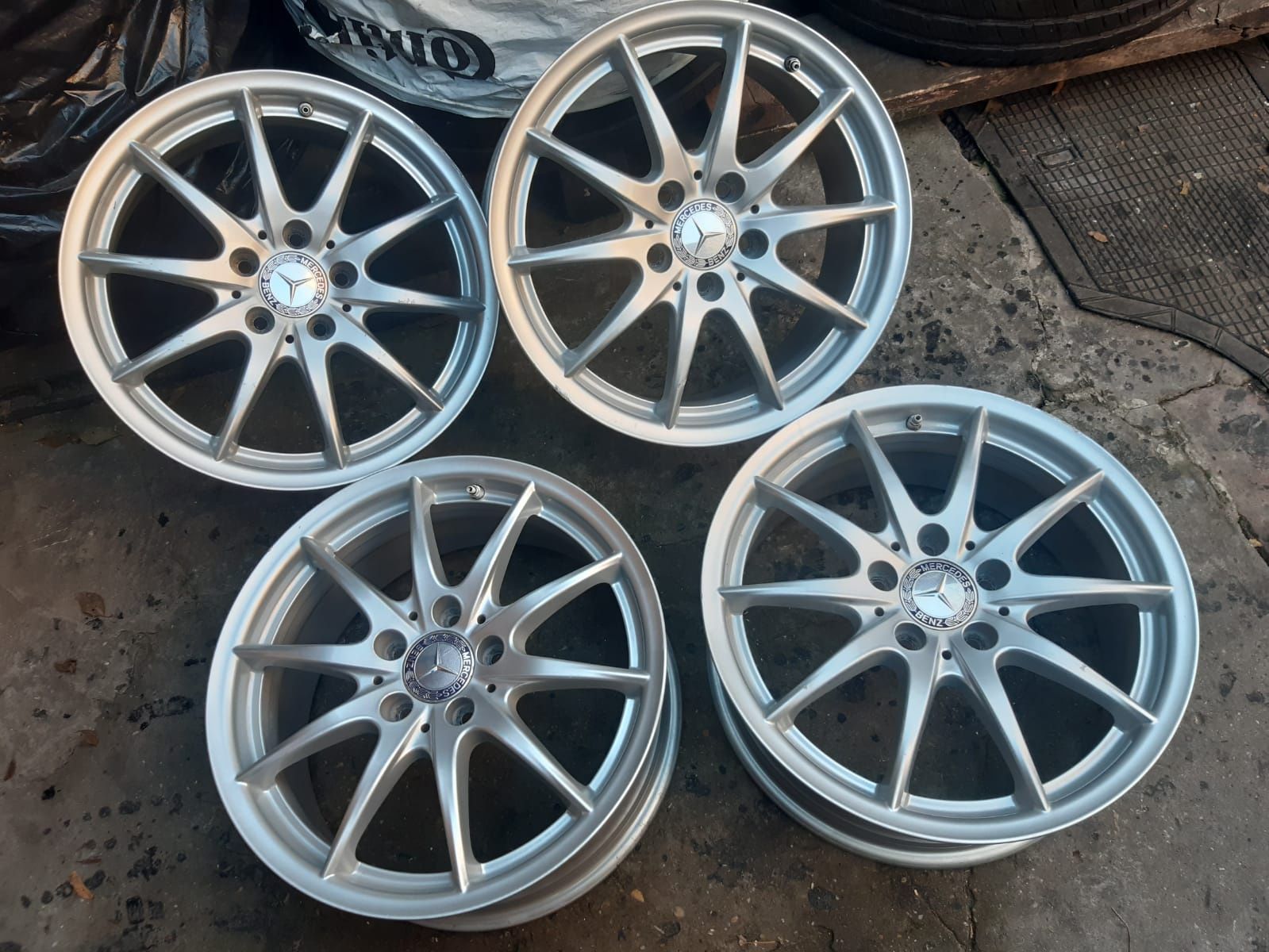 Set 4 jante aliaj r17 Mercedes 5x112, Audi, Volkswagen  cu senzori