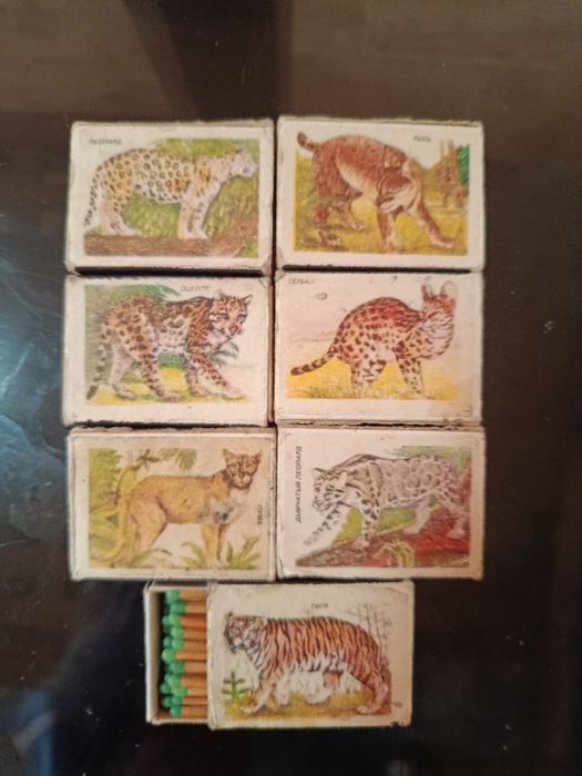 Спички СССР коллекционные, зелёные