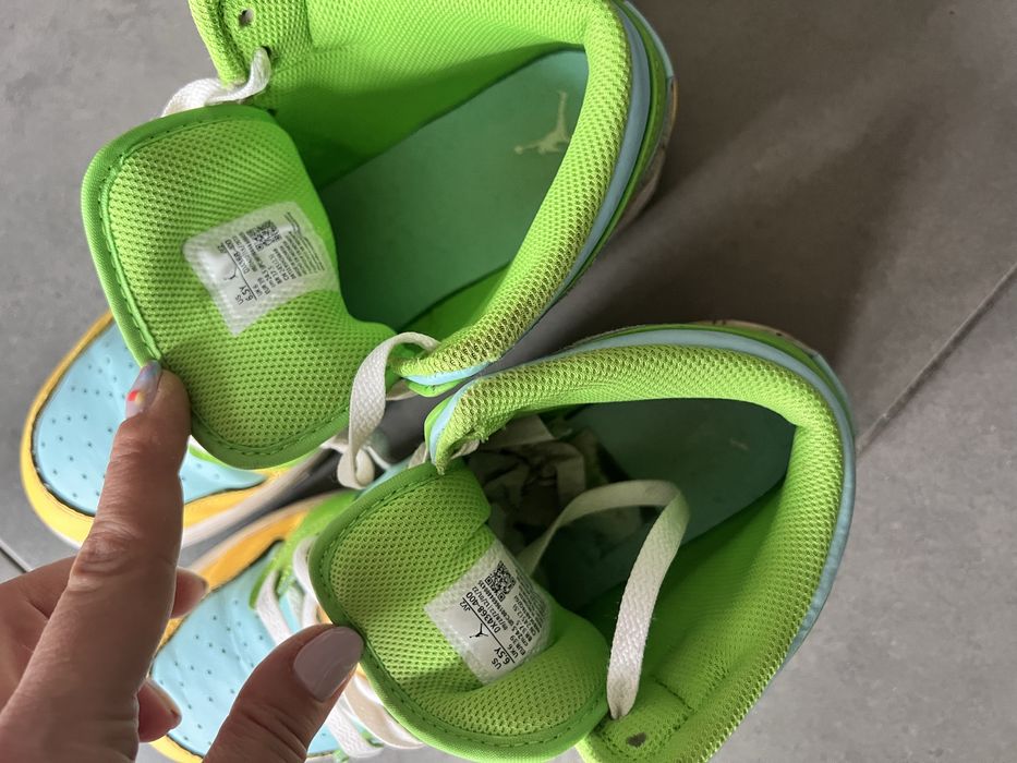 Дамски маратонки Nike Jordan размер 39 в синьо бълто и зелено