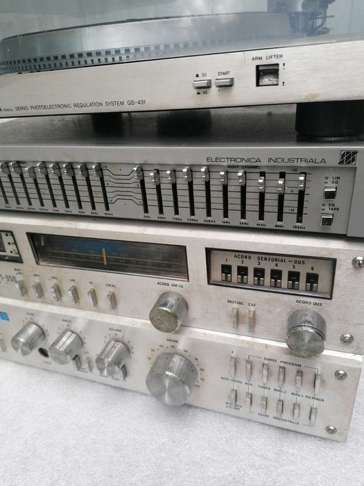 Amplificator A-350 Tuner T-350 Egalizator EQ-350 pick-up Unitra GS-431