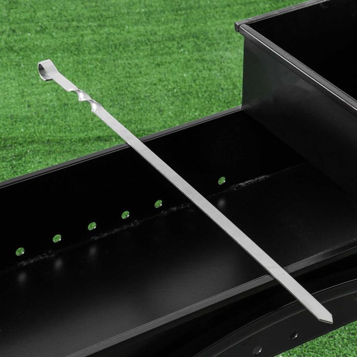 Шампур прямой , для люля кебаб, 65 см х 1,5 см, нержавейка 2,5 мм