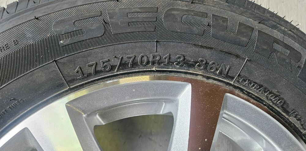 Roata 175/70 R13 86N Anvelopa Security Janta aliaj 5Jx13 4/57/100 ET30