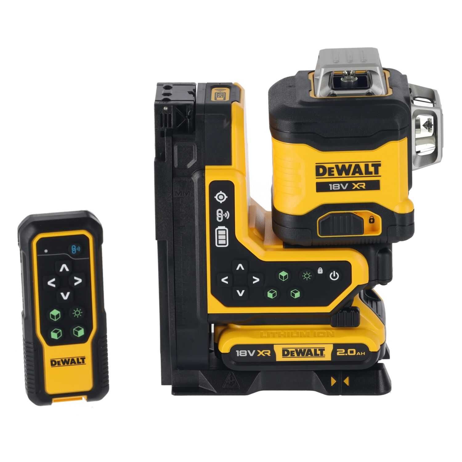Лазерен нивелир DeWalt DCLE34035D1, 18V, 360°, зелен, с дистанционно