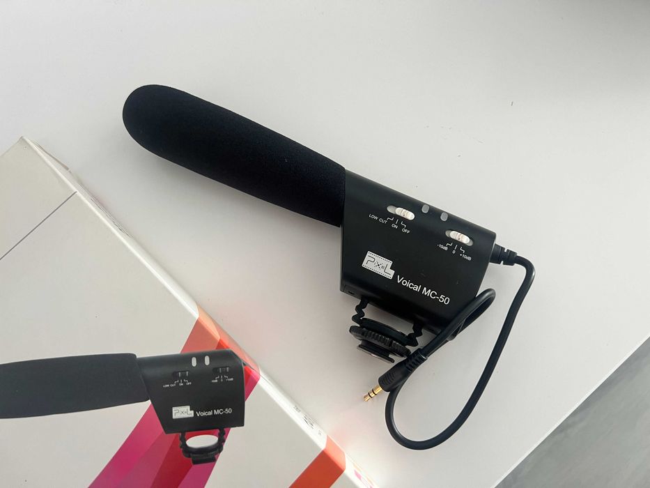 Microfon Pixel Voical MC-50, mufa jack 3.5, noise reduction, DSLR