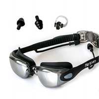 Set ochelari si dopuri de înot pentru miopie, dioptrie -4 -4.5, UV 400