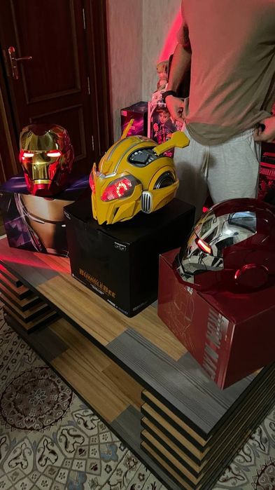 Шлем Железный человек MK5 IRON MAN с голосовым, сенсорным управлением