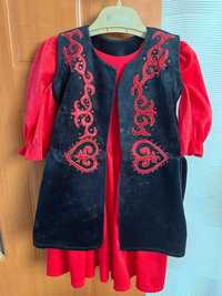 Прокат национального детского платья с камзолом на прокат на 1 годик.