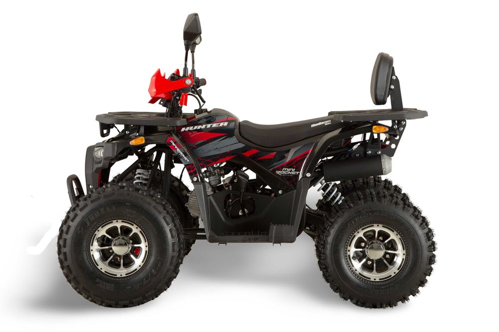 Atv 125cc Mini Rocket Hunter II Deluxe 8" automat 4T benzina rosu