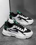 Adidasi sport alb cu negru