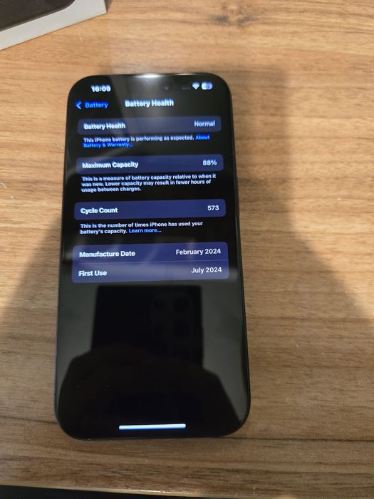 Iphone 15 Pro 128GB 88% Sanatate baterie