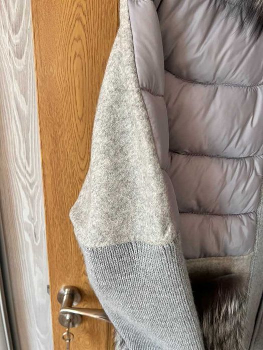 Елегантно палто от алпака и естествен косъм – стил, комфорт и топлина