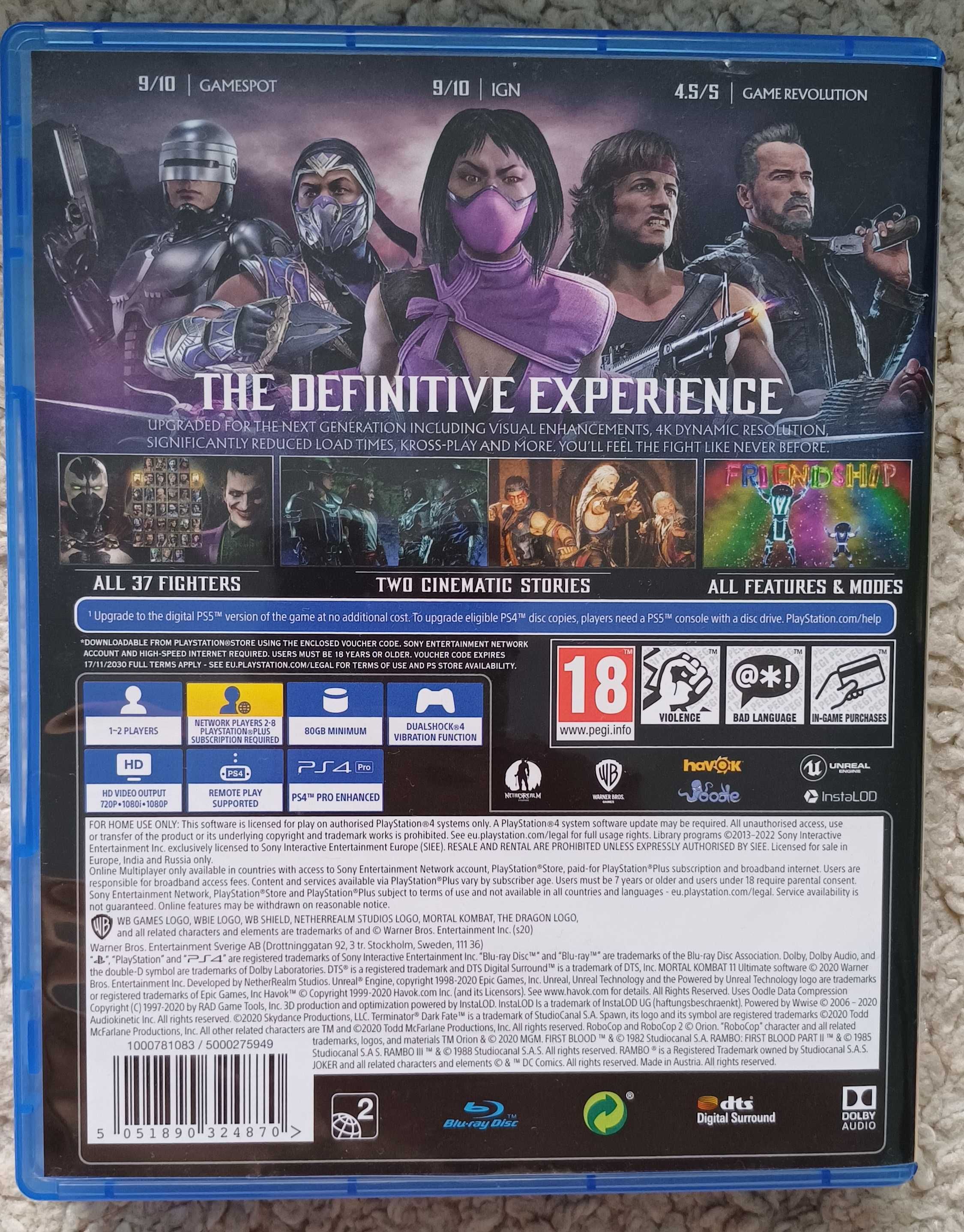 Mortal Kombat 11 Ultimate Edition за PS4