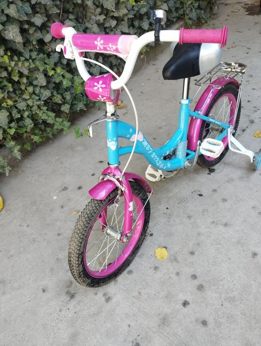 Детский велосипед для девочек 4-7 лет