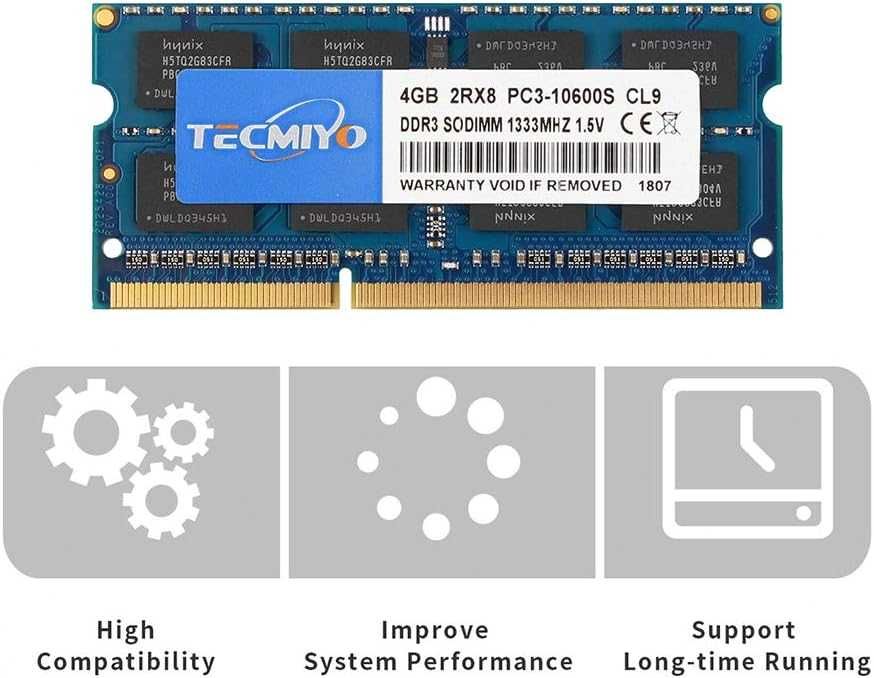 TECMIYO RAM памет 8GB (2x4GB) DDR3 1333MHz