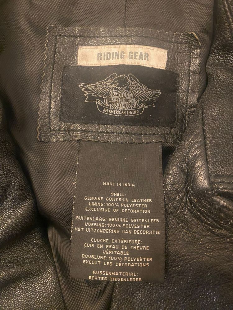 Harley davidson jacket geaca moto biker piele vintage rock opium