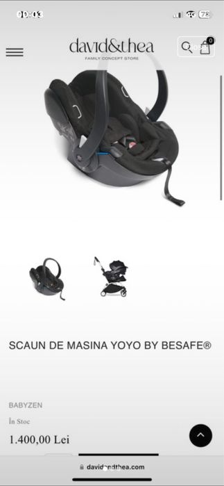 Scoica auto baby yoyo