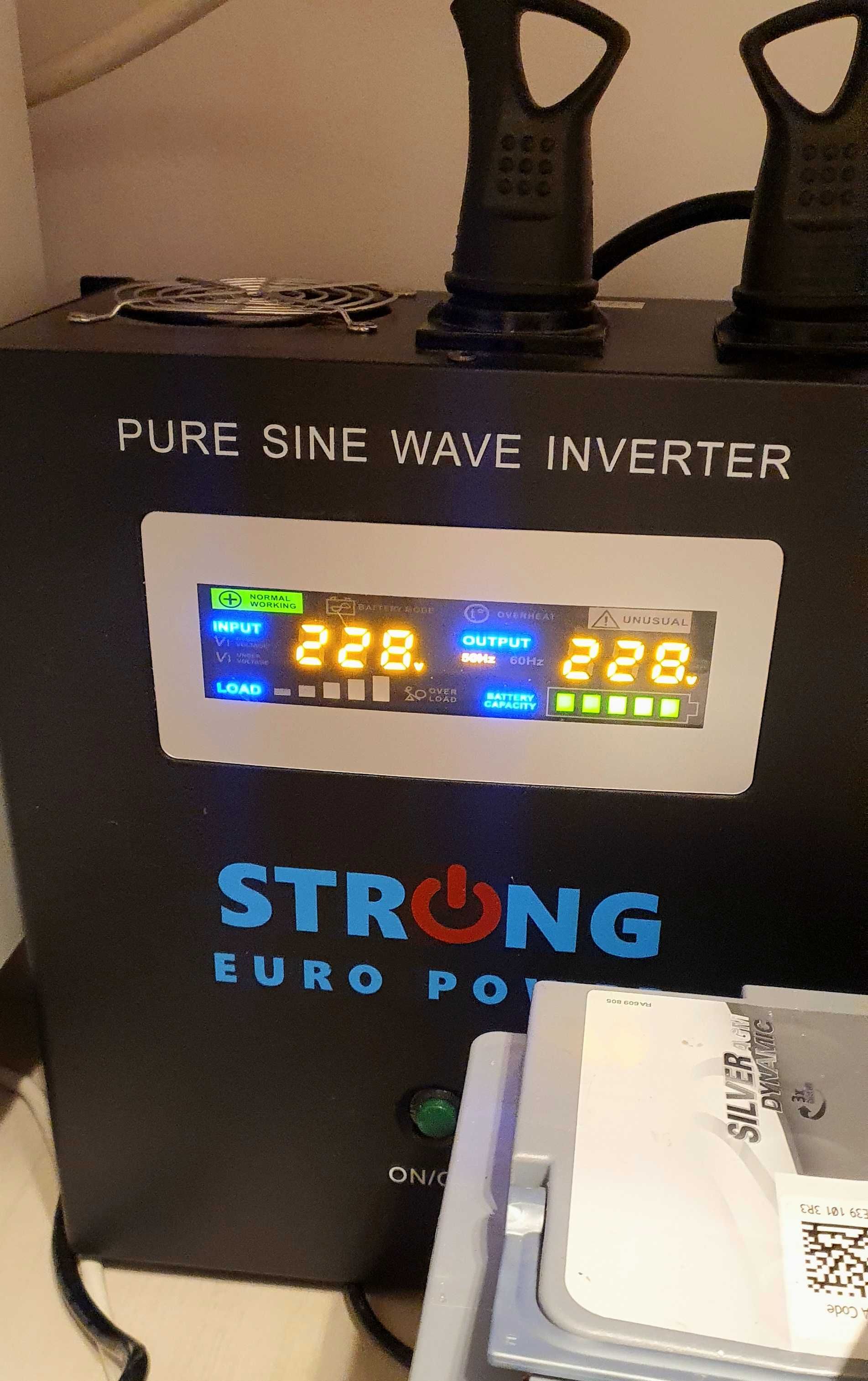 Strong Euro Power W 2500VA 1800W Tensiune baterie 24V (2 x 12V)