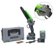 Акумулаторна мини резачка 20см 36V с 2 вериги Hawek