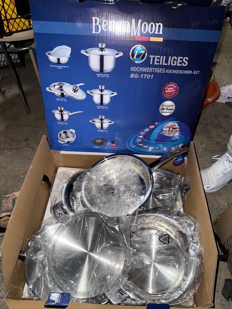 Oale inox cu inductie 16 piese