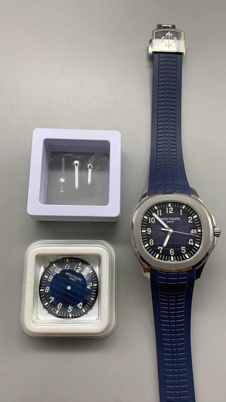 patek philippe aquanaut сребристо/синьо