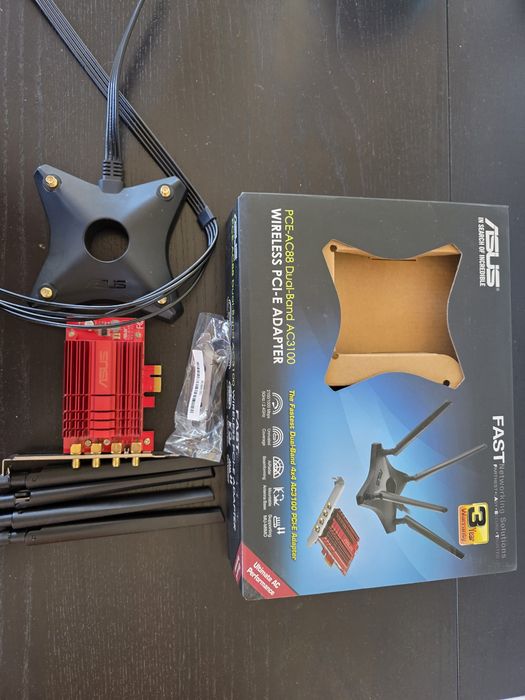 Vand Placa de retea Wireless Asus PCE-AC88, AC3100, Dual-Band, PCIe, 4