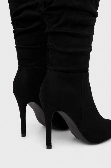 Answear Lab cizme - femei, culoarea negru, cu toc cui