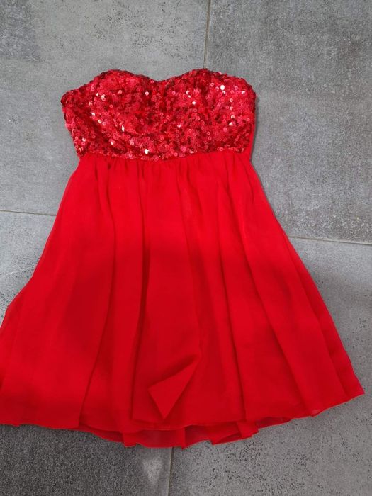 Rochie de Crăciun cu paiete și corset