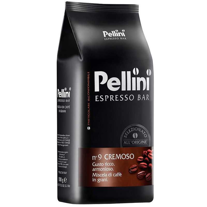 кафе PELLINI n9 CREMOSO пакет зърна 1кг внос ИТАЛИЯ